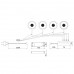 Комплект из 2-х светильников LED Орбита/Orbita, 4500K, отделка под алюминий