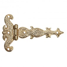 Петля декоративная, отделка золото 24