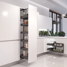 Твинс/Twins Колонна Makmart Модуль/Makmart Tall Module в базу 450 выдвижная с 6 полками, отделка орион серый