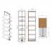 Твинс/Twins Колонна Makmart Модуль/Makmart Tall Module в базу 450 выдвижная с 6 полками, отделка орион серый