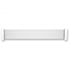 Стенка-расширитель стеклянная L=450, отделка белая/стекло прозрачное (комплект 2 штуки)