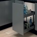 Твинс/Twins Корзина в базу 450 выдвижная с доводчиком, отделка орион серый