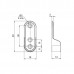 Держатель для штанги 15х30, отделка бронза