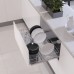 Сетка для посуды в нижнюю базу 800 выдвижная с доводчиком, отделка хром