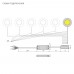 Светодиодный светильник (LED) Луна Золотая/Luna Gold, 2,5W/12V, 4500K(нейтральный белый), отделка золото(анодировка), кон-р L822, 