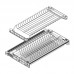 Сушка 2-уровневая в базу 900/18, с рамкой, поддон 1 шт. (пластик), отделка сталь
