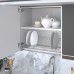 Сушка 1-уровневая в базу 450/16, с рамкой, поддон (пластик), отделка сталь