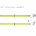 Профиль-светильник LED Дентро/Dentro 3, 413 мм, 3.4W/12V, 6000K, с IR датчиком открытия, для корп.16-18 ДСП с выдвиж. ящиками, кон