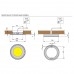 Светодиодный светильник (LED) Ника/Nika, 3.5W/350mA, 3000K, отделка никель черненый