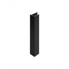 Торцевая заглушка для цоколя H.150,  отделка черный шлифованный