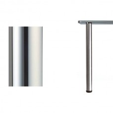 615 Crystal Комплект ног d.60мм Н470  для стеклянного стола, хром глянец (4 ноги + 4 базы)