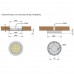 Комплект из 1-го светильника  LED Астра/Astra, 3000K, отделка хром