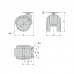 Колесо d.50 Н.65, без тормоза (с площадкой), цвет черный