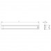 Светодиодный светильник (LED) Линия/Linear  с сенсорный выкл. (touch), 800 мм, 8,5W/12V, 4000K, отделка алюминий