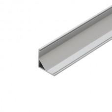 Профиль угловой 1616Е для LED подсветки накладной, L=2000 мм, отделка алюминий (анодировка)