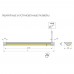 Профиль-светильник LED Фуори/Fuori-IR, 600 мм, 6.8W/12V, 3000K, накладной, бесконтактное вкл., отделка алюминий, кон-р L822
