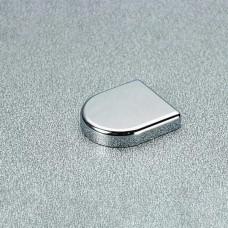 Заглушка овальная к петле для стекла, отделка хром глянец