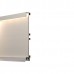 Цоколь LED алюминиевый Н.100 c рассеивателем, L=3030мм, отделка алюминий (анодировка)