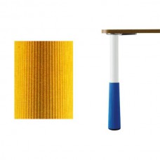 Нога d.50 Н580 для стола KINDER, цвет белый RAL9003 + жёлтый, комплект 4 штуки