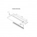Профиль-светильник (LED) , 760 мм, 8.3W/12V, 4500K, врезной, с сенсорным выкл., отделка алюминий, кон-р L822