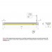 Профиль-светильник LED Фуори/Fuori-IR, 450 мм, 4.9W/12V, 3000K, накладной, бесконтактное вкл., отделка алюминий, кон L822