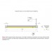 Профиль-светильник LED Фуори/Fuori-IR, 600 мм, 6.8W/12V, 6000K, накладной, бесконтактное вкл., отделка алюминий, кон-р L822