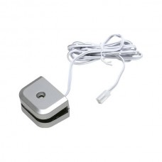 Светильник-клипса  для подсветки стеклянных полок, 4500K (нейтральный белый), 1,5W/12V, отделка под алюминий