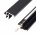 Профиль 2817 LED ГОЛА/GOLA Г-образный под пропил для 16мм ДСП, L=3100мм, отделка черный (анодировка)