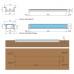 Профиль 1005 для LED подсветки врезной, L=3000 мм, отделка черный (анодировка)