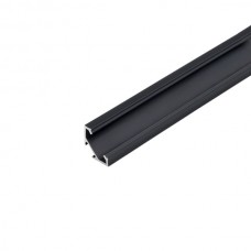 Профиль угловой 1616LG для LED подсветки накладной, L=3000 мм, отделка черный (анодировка)