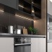 Профиль угловой 1616LG для LED подсветки накладной, L=3000 мм, отделка черный (анодировка)