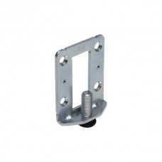 Ножка накладная регулируемая, отделка цинк/черный