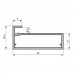 Профиль рамочный FP.02, L=3000мм, отделка алюминий (анодировка)