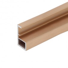 Профиль рамочный с ручкой, L=2700мм, отделка золото шлифованное (анодировка)