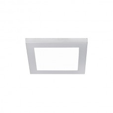 Светодиодный светильник (LED) Матрица/Matrix S-2, сплошное свечение, 66*66*6мм, 2W/12V, 4000K, отделка серебро, кон-р  L813