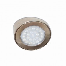 Комплект из 1-го светильника LED Metris V12, (1*1,6W), 12V, накладной 20°, 3050-3250K, отделка никель шлифованный