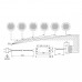 Комплект из 3-х светильников LED Метрис/Metris V12, (3*1,6W), 12V, накладной, 3050-3250K, отделка никель шлифованный