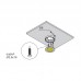Комплект из 4-х светильников LED Метрис/Metris V12, (4*1,6W), 12V, накладной, 3050-3250K, отделка никель шлифованный