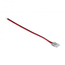 Коннектор, сетевой, для LED лент COB шириной 8 мм, с проводом 145 мм, 12V/24V, max. 5А