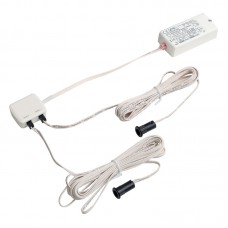 Двухсенсорный  инфракрасный датчик открывания фасада врезной, 250W, 100-240V, цвет черный