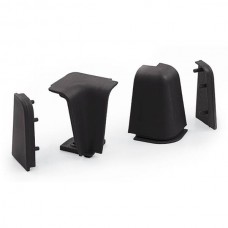 Комплект угловых элементов для овального бортика 40.215, цвет NR чёрный