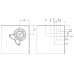 Нога d.60 Н700 для стола, хром глянец, комплект 4 штуки