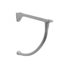 Менсолодержатель "Изогнутый", отделка алюминий, комплект 2 штуки