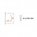 Ответная планка Н0 под шуруп,  крестообразная