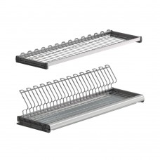 Сушка Ellite 2-уровневая в базу 900/18, с рамкой, поддон 1 шт. (пластик), отделка хром