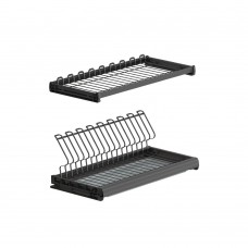 Сушка Ellite 2-уровневая в базу 600/16, с рамкой, поддон 1 шт. (пластик), отделка орион серый