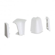 Комплект угловых элементов для овального бортика 50\53, цвет белый