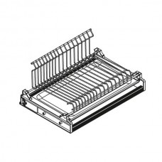 Сушка 1-уровневая в базу 450/18, отделка сталь, поддон сталь