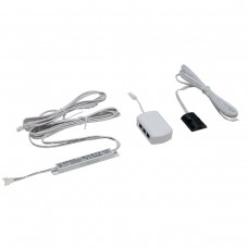 IR - датчик открывания фасада накладной, 60W/12V, 120W/24V, с кон-ром L813, цвет черный