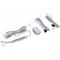 Двухсенсорный  IR - датчик открывания фасада врезной, 60W/12V, 120W/24V, с кон-ром L813, цвет черный